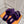 HM Oran slippers sliver buckle purple wool
