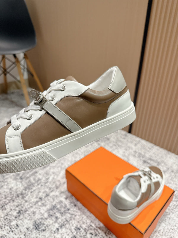 HM Casual Sneakers Black Buckle Black Leather