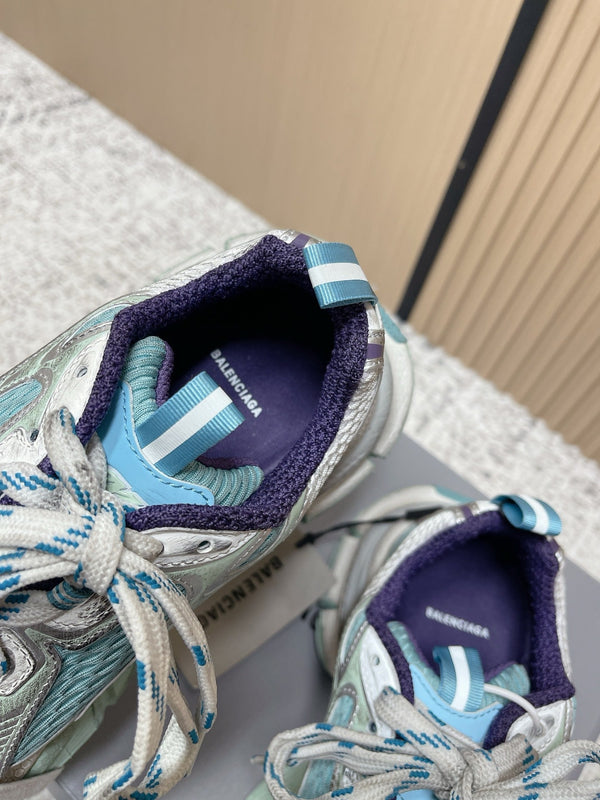 Balenciaga Sneaker Mesh Lace-up Light Blue Fabric 534179