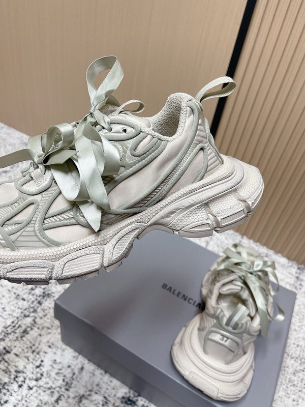 Balenciaga Sneaker Mesh Lace-up Light Gray Fabric 534185