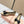 Miu Pointed-Toe Ballet Flats Beige Black Sheepskin 591562