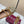 GG 26s Ballet Flats In Dark Beige Canvas With Crystals