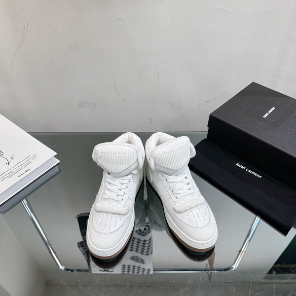 SL SL/80 SNEAKER MID-TOP IN PELLE DI VITELLO BIANCA