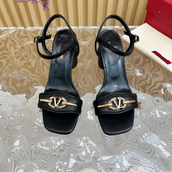 Sandalo con cinturino posteriore 70 The Bold Edition Vlogo punta quadrata nero