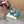 Sandalo alto Jimmy 105 mm in pelle di agnello blu con collo d'anatra e pietra 581545