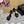 SL WEDGE SANDALS BLACK CALFSKIN AND STRAW