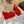 ZEPPA ALAIA IN VELLUTO ROSSO CILIEGIA CON CUORE RICAMATO