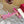 Ballerina In Toile Iconographe 20mm In Lotus Pink Mix Grey Brown Cotton Canvas And Lambskin 102828