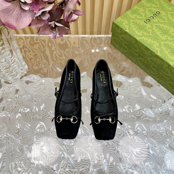 BALLERINA IN CAMOSCIO NERO