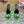 DC Rhinestone Buckle Mules Green Silk & Sheepskin 926018