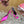 Mules boucle strass DC Soie & Mouton Fuchsia 926020