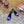 DC Rhinestone Buckle Mules Blue Silk & Sheepskin 926024