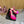 DEBBIE PLATFORM SANDALS IN HOT PINK SILK