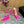 DEBBIE PLATFORM SANDALS IN HOT PINK SILK
