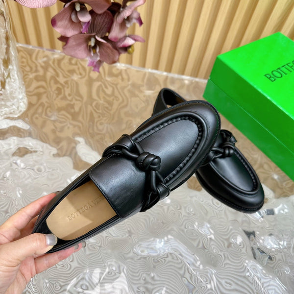 Mocassino BV Astaire in pelle di agnello nera 925622