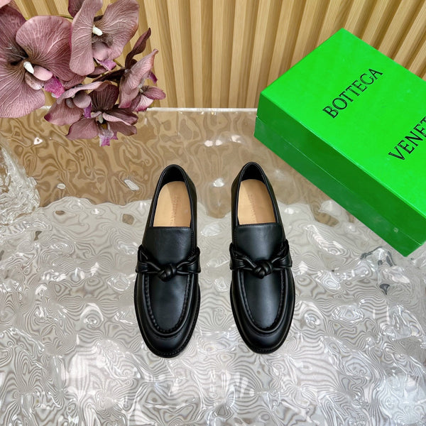Mocassino BV Astaire in pelle di agnello nera 925622