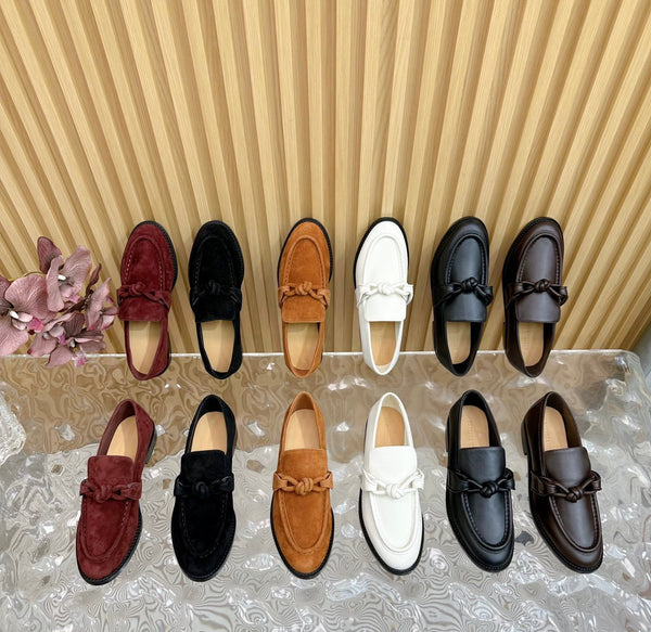 Mocassino BV Astaire in pelle di agnello nera 925622