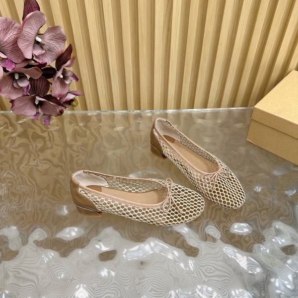CL 25 Mary Jane Pumps Beige Mesh 317853