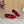 CL 26s Mary Jane Flats In Red Velvet