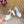 Sandale Valentino Royal 11,5cm en cuir blanc et bleu 702273