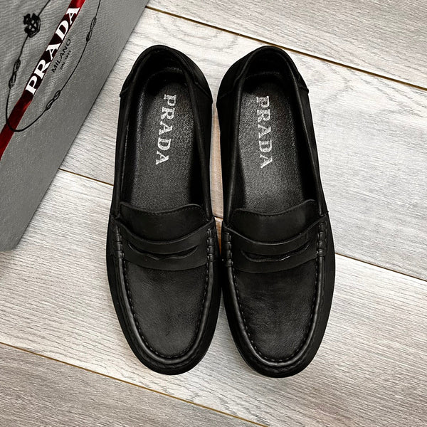 PRA LOAFER IN BLACK SUEDE CALFSKIN