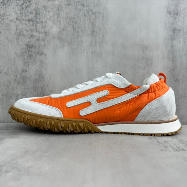 HM Jet Sneaker da uomo in pelle scamosciata bianca e arancione 656857