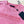 LV 25 Washed Powder Embroidery Round Neck T-shirt Pink Cotton