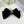 FORCINA IN VELLUTO NERO CON LOGO ORO 387059