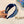 HAIRBAND WITH FLOWER PRINT IN CORNFLOWER BLUE SILK 398862