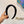 BLACK FABRIC HAIRBAND WITH CRYSTAL 414405