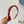 CHERRY RED PATENT LAMBSKIN HAIRBAND 425495