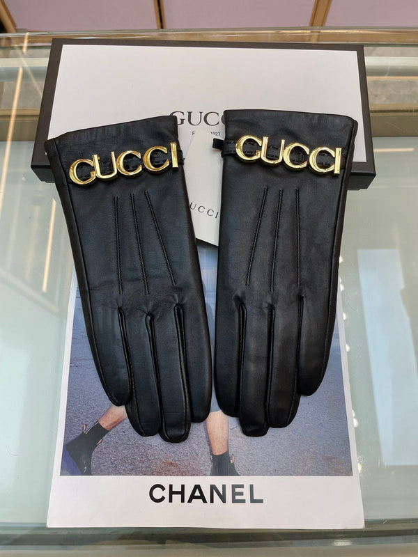 EUROPEAN GLOVES IN BLACK LAMBSKIN WITH CASHMERE LINING 376727
