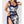 CD Swimsuits White Navy Blue Cotton 180527