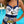 CD Swimsuits White Navy Blue Cotton 180527