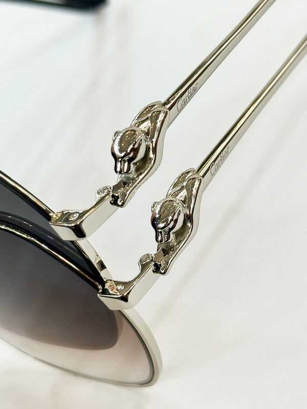 PANTHÈRE ROUND FRAME SUNGLASSES CT0267 IN METAL