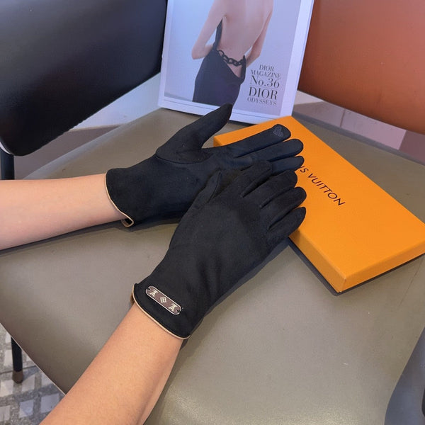 GLOVES IN BLACK WOOL 429272