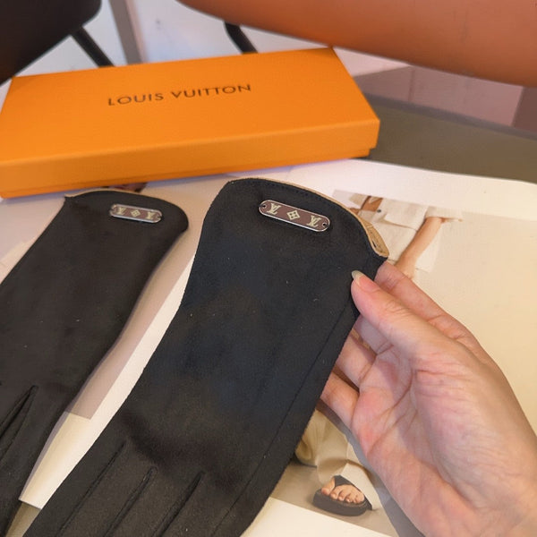 GLOVES IN BLACK WOOL 429272