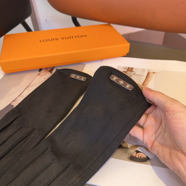 LV GLOVES IN BLACK WOOL 467979