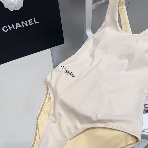 Dior Swimsuits Beige Nylon Polyester 180531