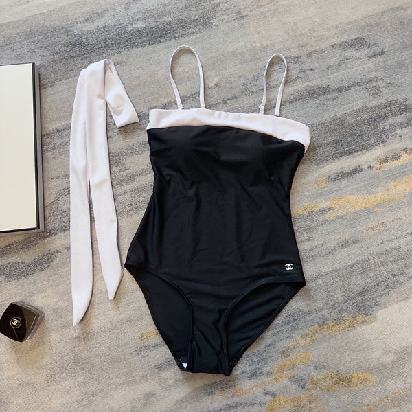 Maillot de bain une pièce CC Noir Blanc 201872
