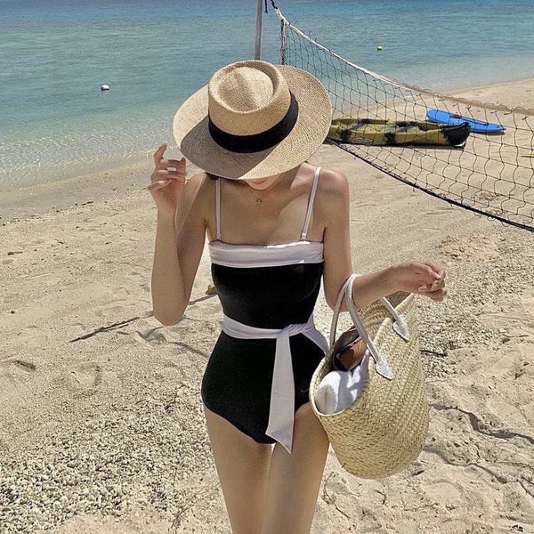 Maillot de bain une pièce CC Noir Blanc 201872