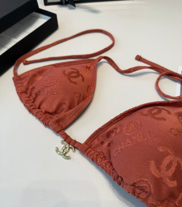 Chanel 26s Maillot de Bain Deux Pièces Bikini 218297