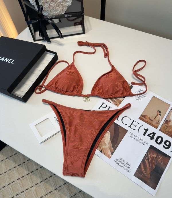 Chanel 26s Maillot de Bain Deux Pièces Bikini 218297