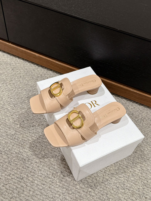 cd sandalo mulo 30 montaigne 35cm pelle di vitello beige