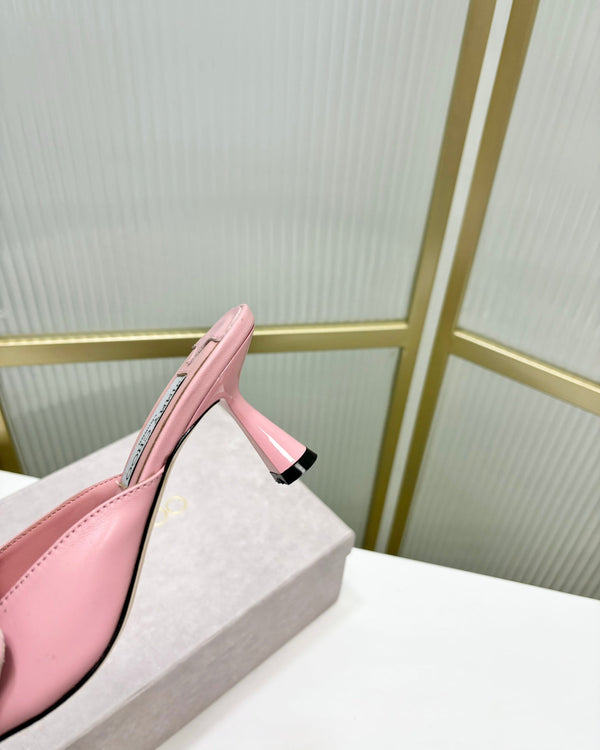Jimmy Skye 65mm in pelle di vacchetta rosa pastello 597848