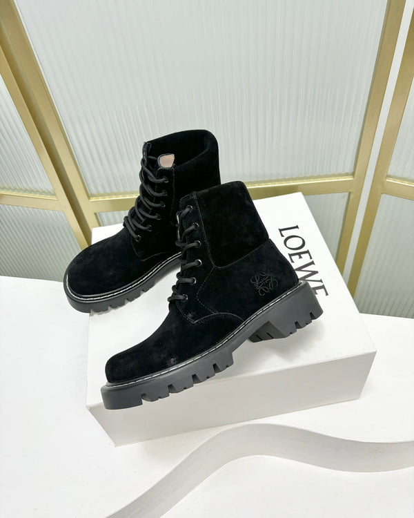 Loewe Sierra Boot Black Suede 549696