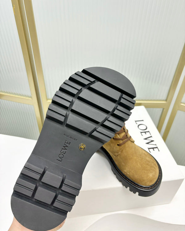Loewe Sierra Boot Golden Brown Suede 549697