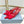 Prada Mesh Stiletto Sandals 7.5 Red Sheepskin 606006