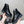 CC Combat Boots In Glossy Black Quilted Lambskin  944580
