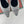 LP Primula Ballet Flat In White Mix Black Mesh Fabric With Suede Lining 989402